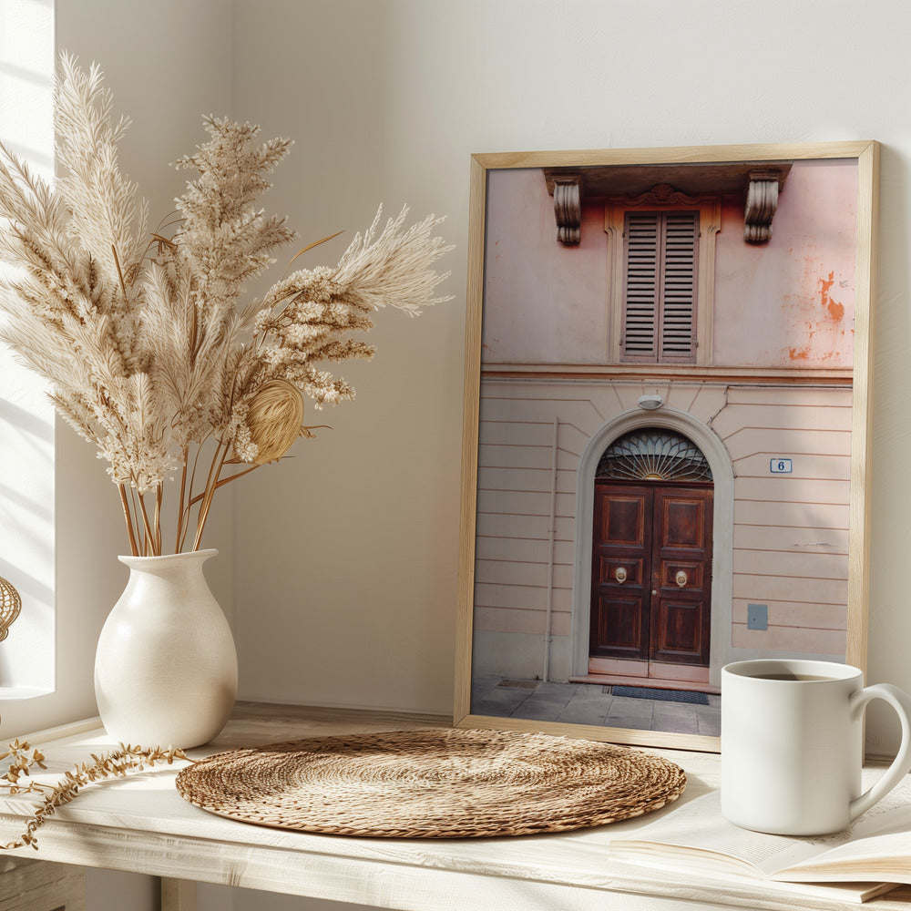 Bologna in Pink | Italy travel photography Poster