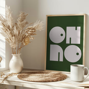 Oh No Green.psdratio 3x4 Print By Bohonewart Poster