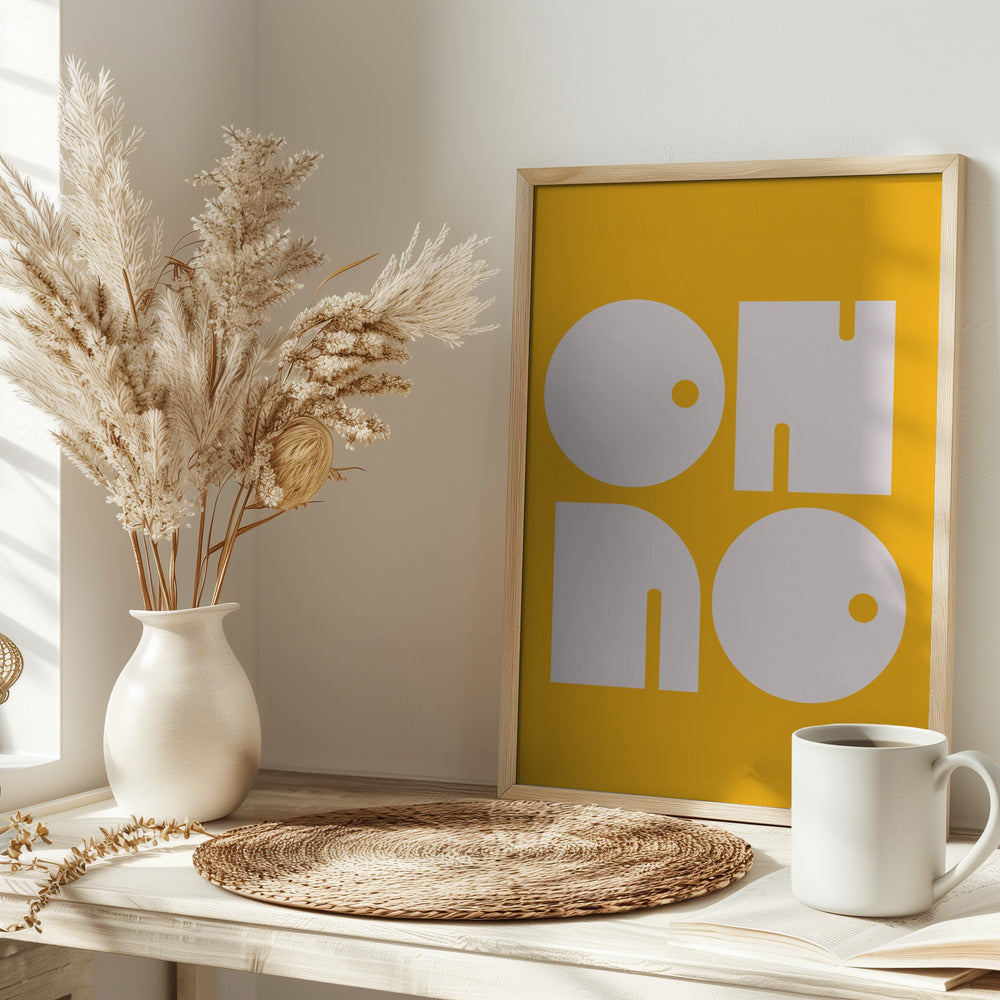 Oh No Yellowratio 3x4 Print By Bohonewart Poster