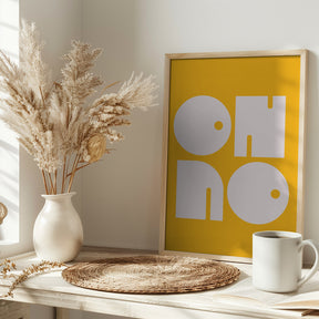 Oh No Yellowratio 3x4 Print By Bohonewart Poster