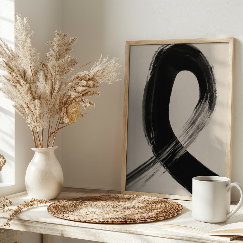 Black Strokes No 27 Poster