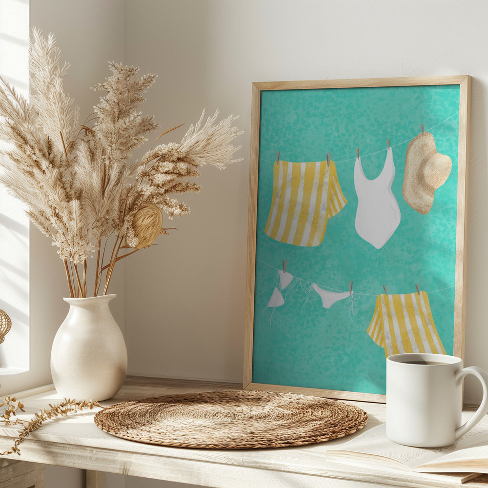 After the swim Poster