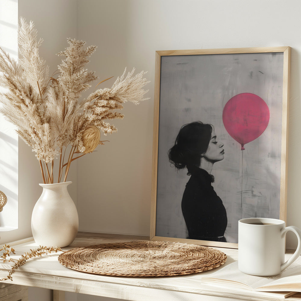 The Girl With the Pink Balloon Poster