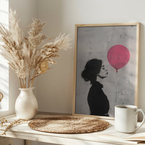 The Girl With the Pink Balloon Poster