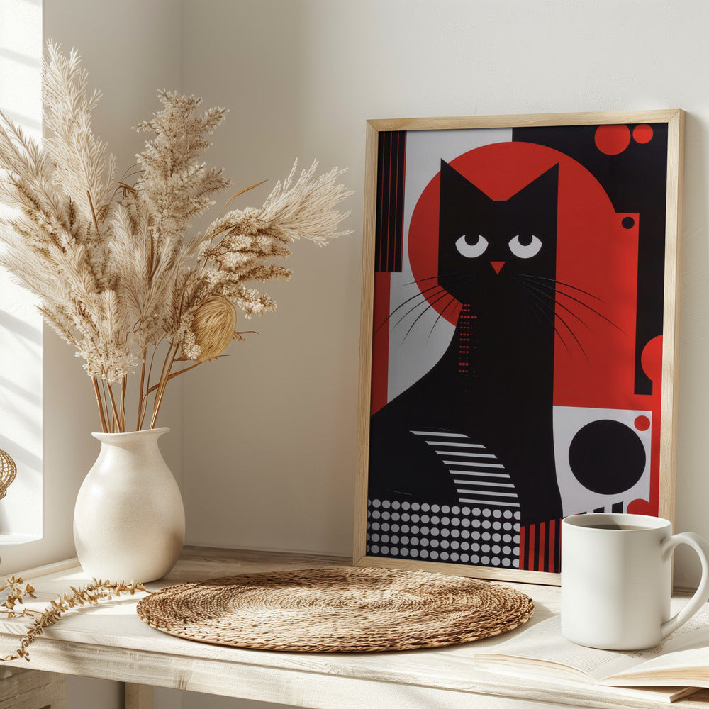 The Abstract Cat Poster