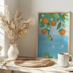 Amalfi Oranges Poster