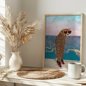 Cheetah on holiday Poster