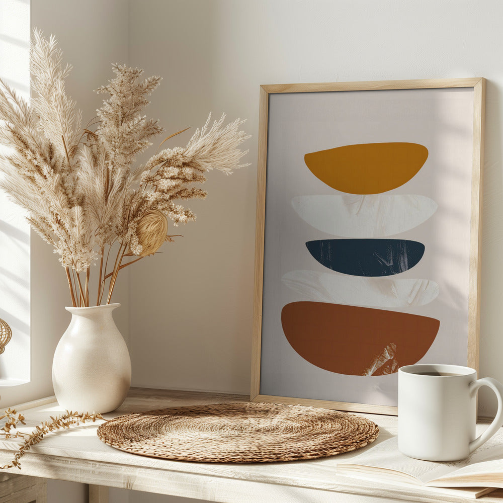 Abstract Minimalist Shapes No 1 Poster