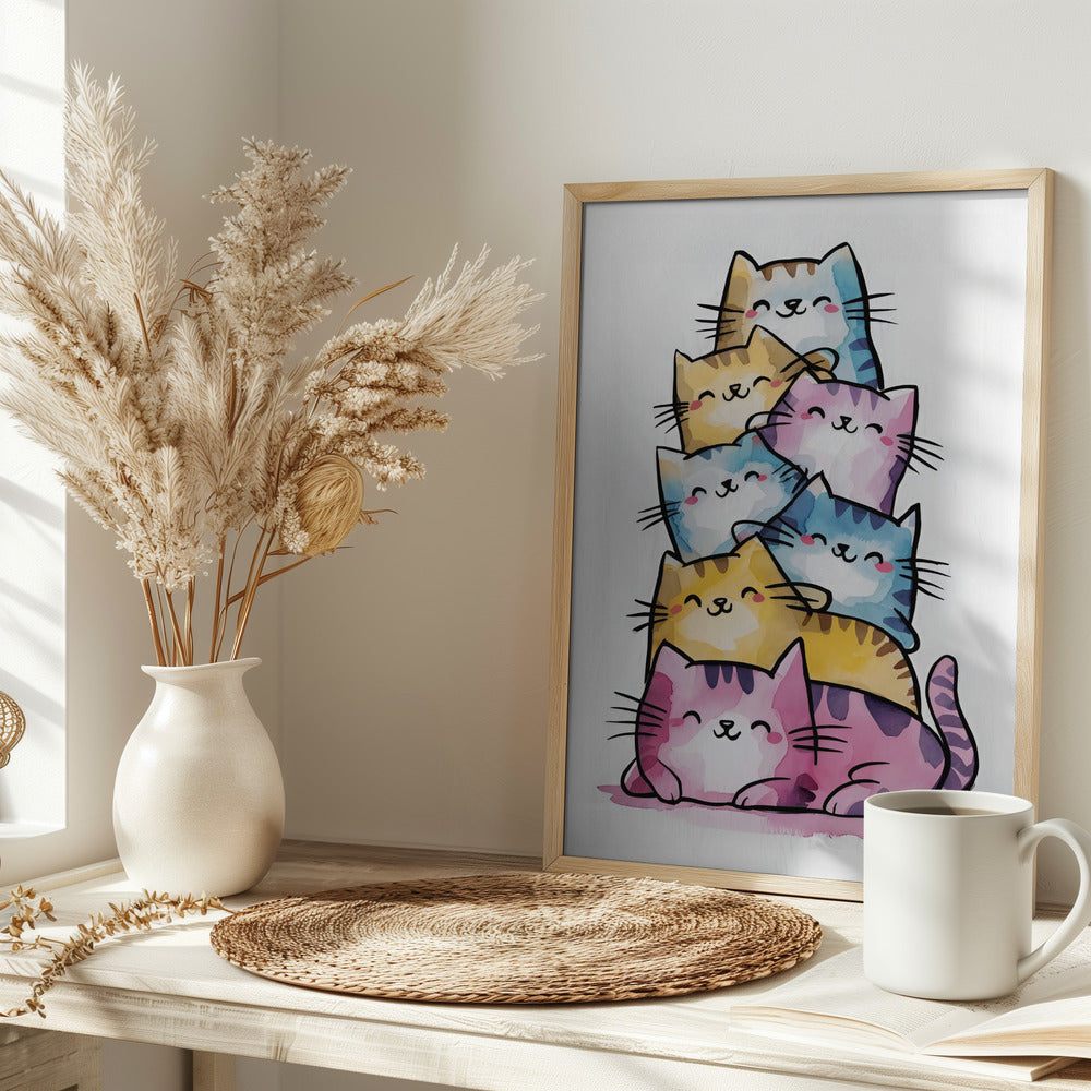 Happy Cats Poster