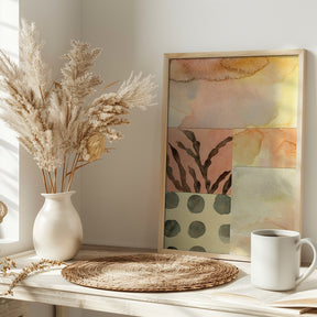 Watercolor abstract composition 9 Poster