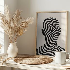 Striped Man Poster