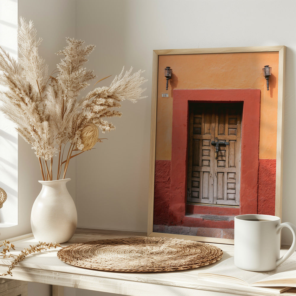 San Miguel de Allende Door | Mexico Travel Photography Poster