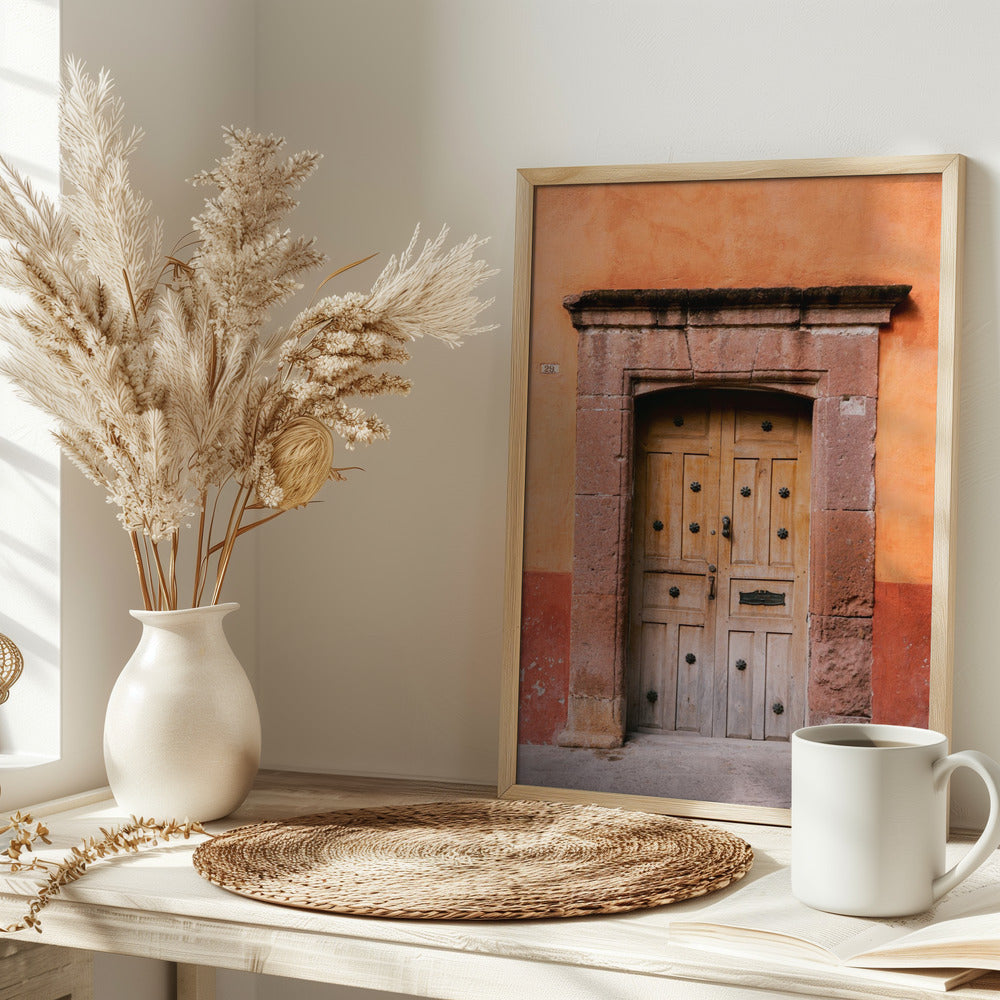 San Miguel de Allende Door | Mexico Travel Photography Poster