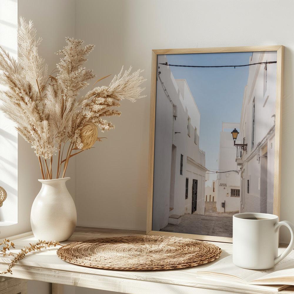 The White town of Vejer de La Frontera Poster