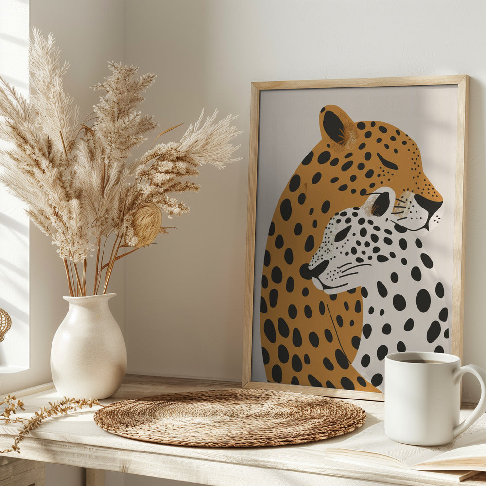 Leopard Mom Poster