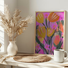 Wild Flower Field Poster