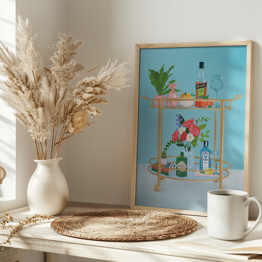 Bar Cart Poster