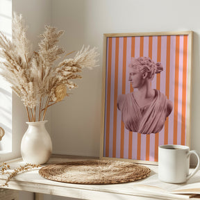 Artemispinkorangestripes Ratio2x3 Poster