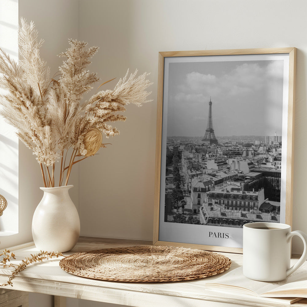 Pariseiffeltowerbw1 Size24x36 Poster