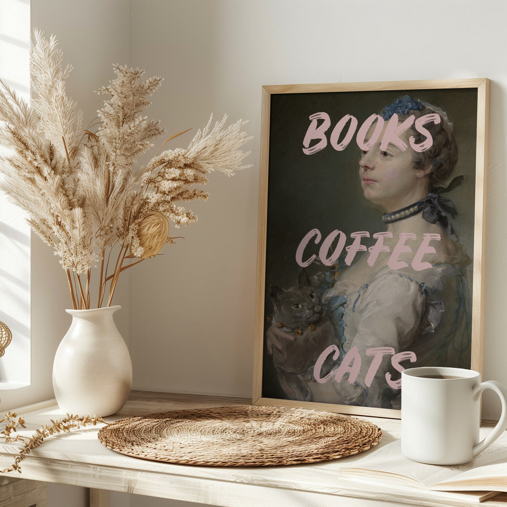 Bookscoffeecats Ratioiso Poster
