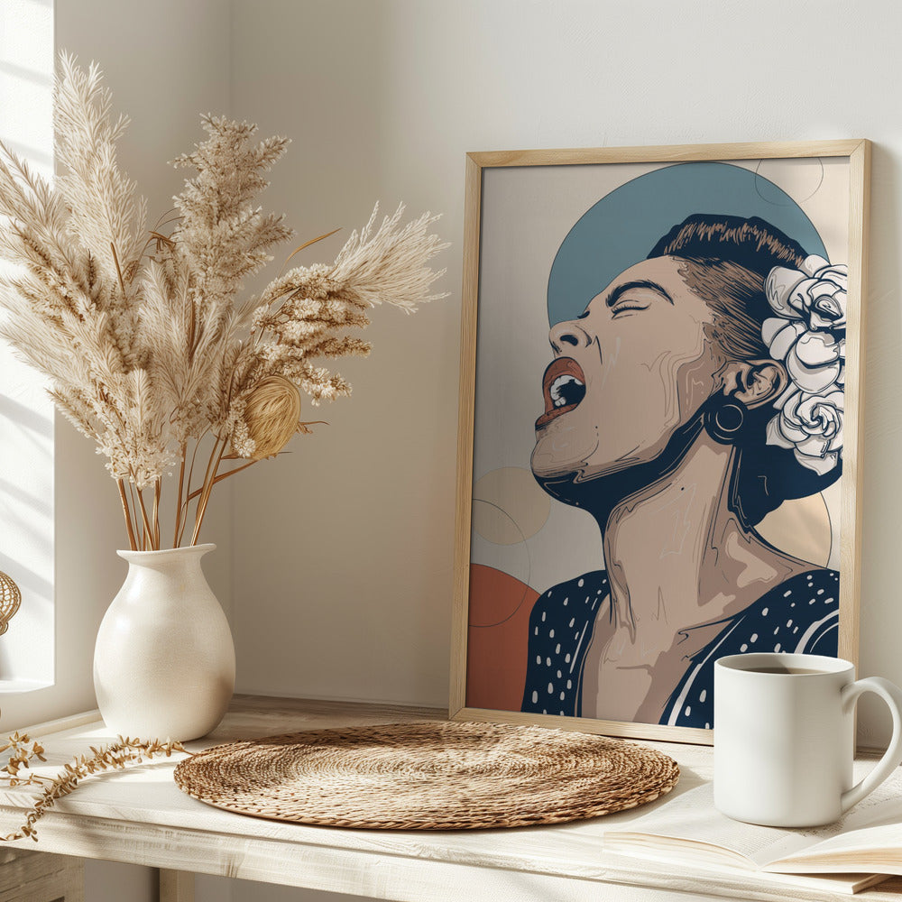 Billie Holiday Portrait Poster