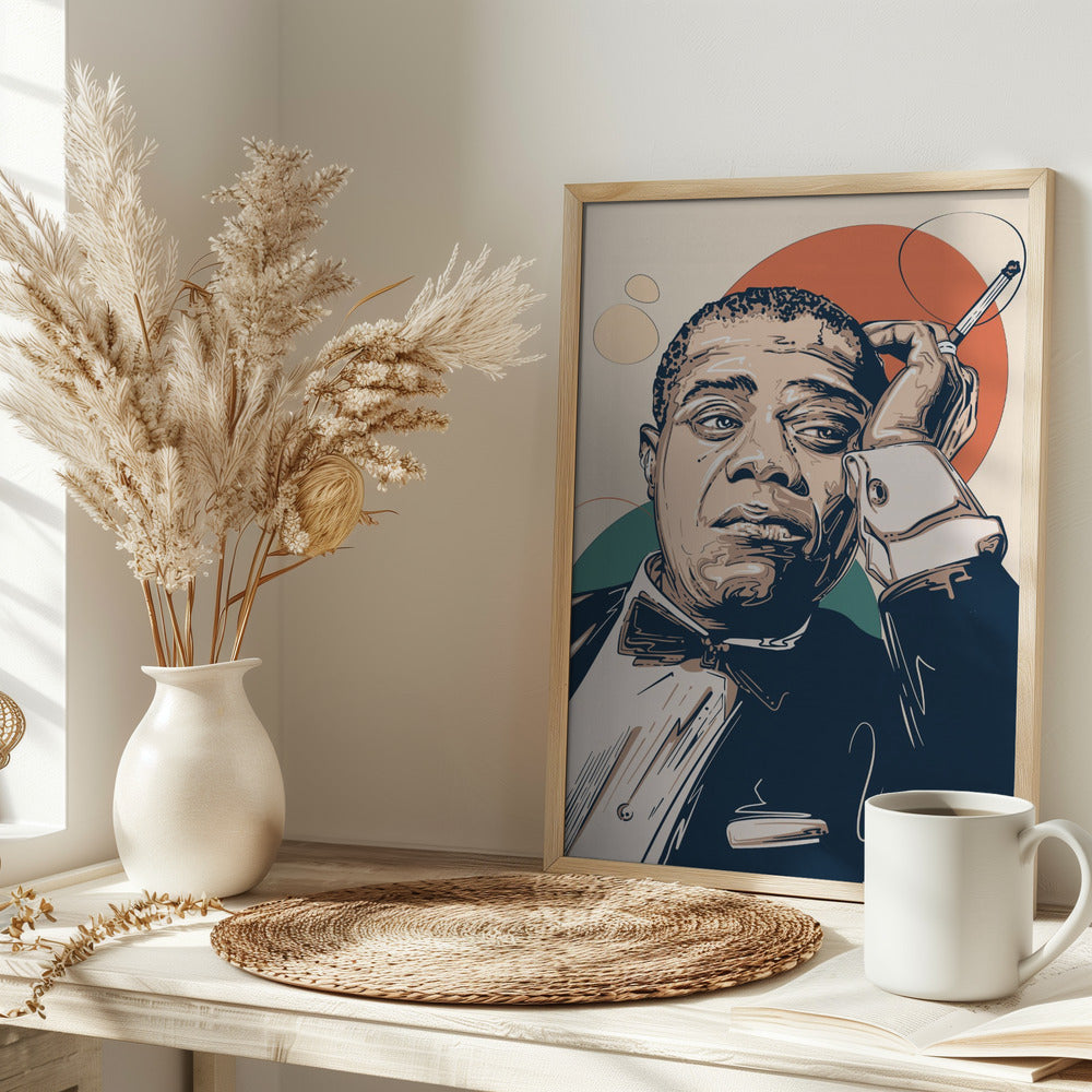 Louis Armstrong Portrait Poster