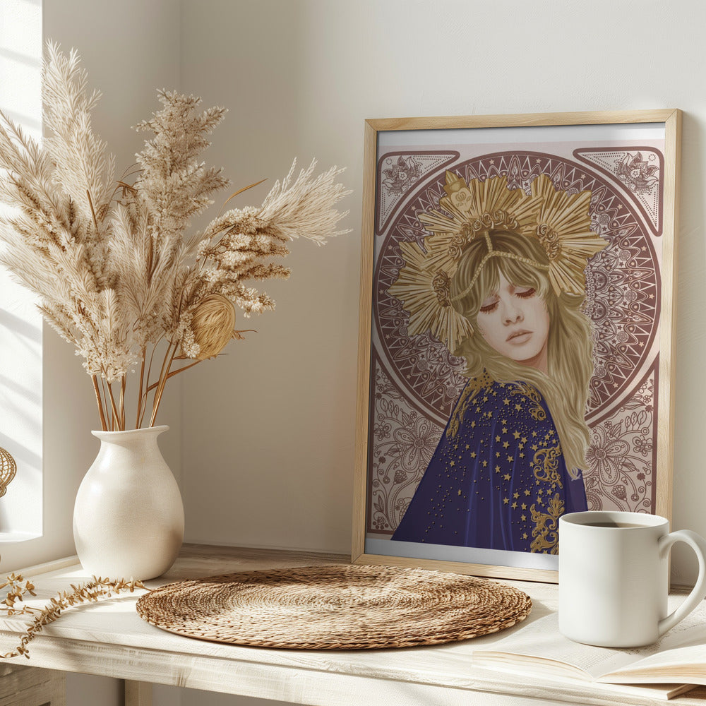 Stevie Nicks Mucha Poster