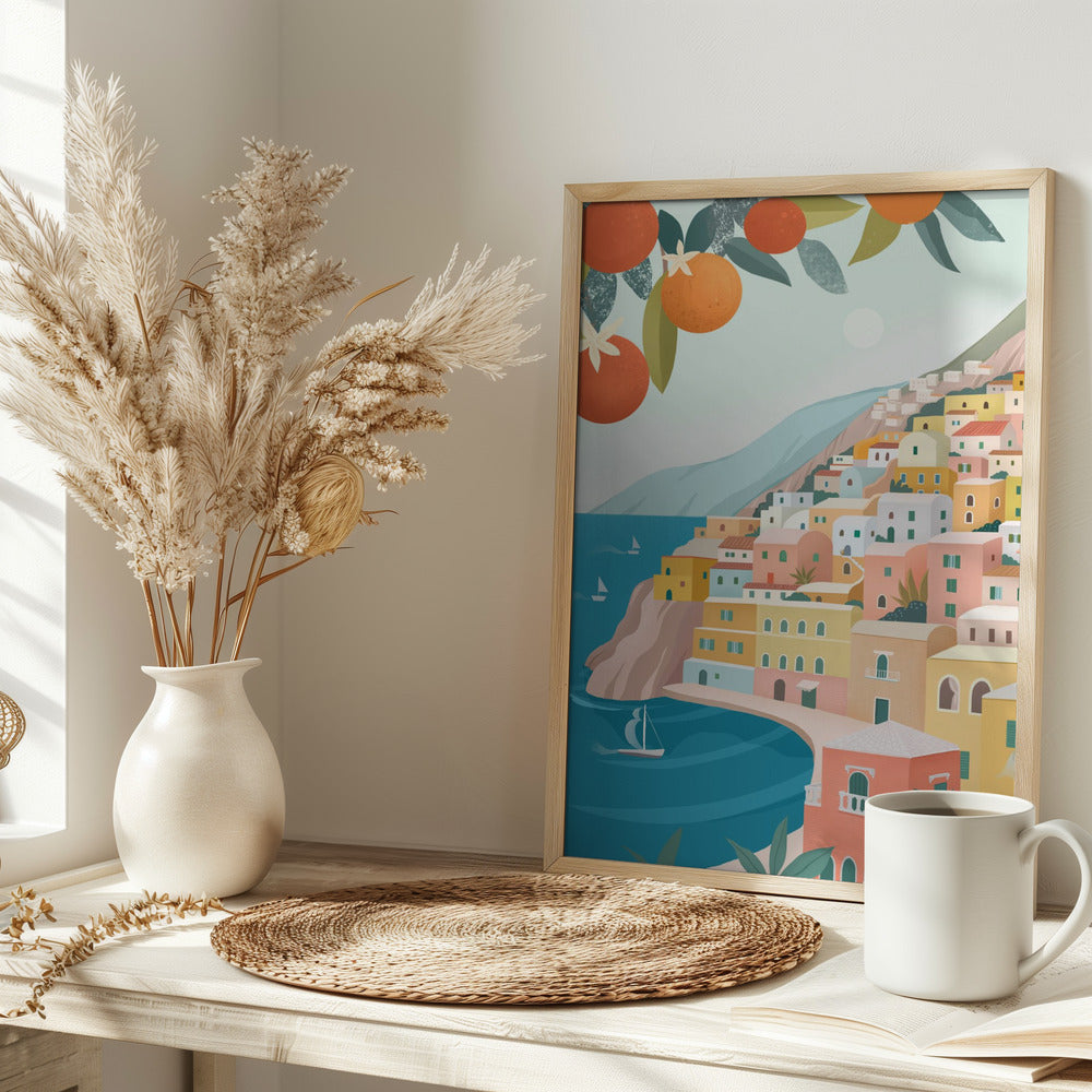 Positano Coast Italy Poster