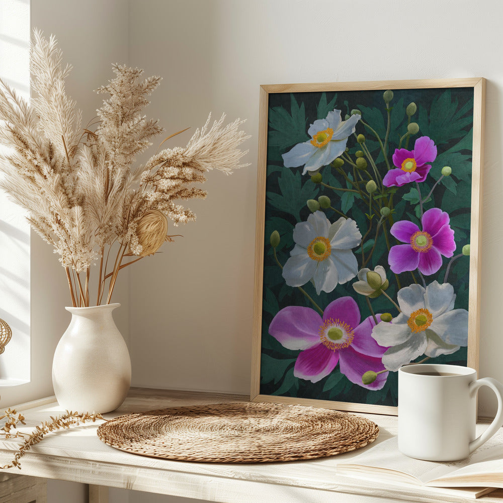 Anemone Flowers Poster