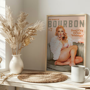 Babes of Bourbon Vol 7 Sexy Vintage Whiskey Pinup Girl Poster