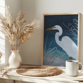 Egret Copy Poster