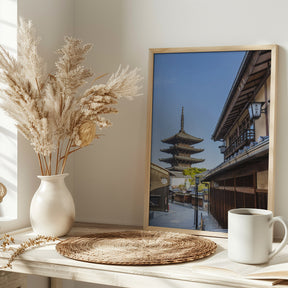 Historic Kyoto with Yasaka Pagoda Poster