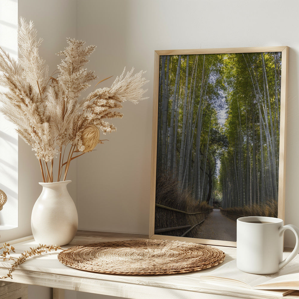 Mighty Arashiyama bamboo forest Poster