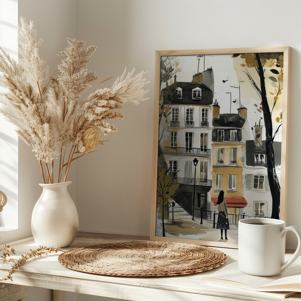 Paris  Watercolor Digital Painting (2) Poster