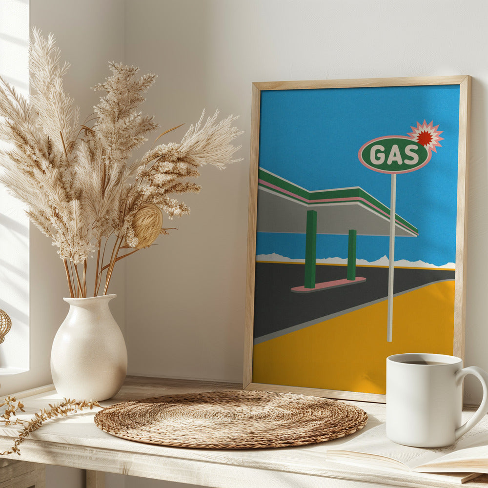 Spark Gas Station Poster