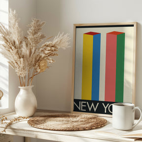 New York Twin Towers Poster