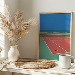 Tennis Court In the Desert Poster