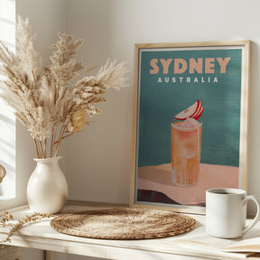 Sydney Australia Cocktail Bar Decor Poster