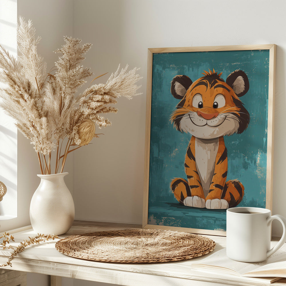 Happy Tiger Poster