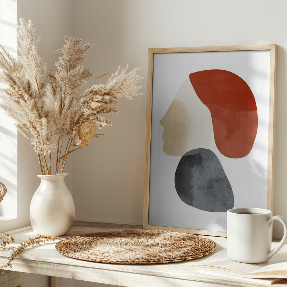 Abstract Minimalist Shapes No 1 Poster