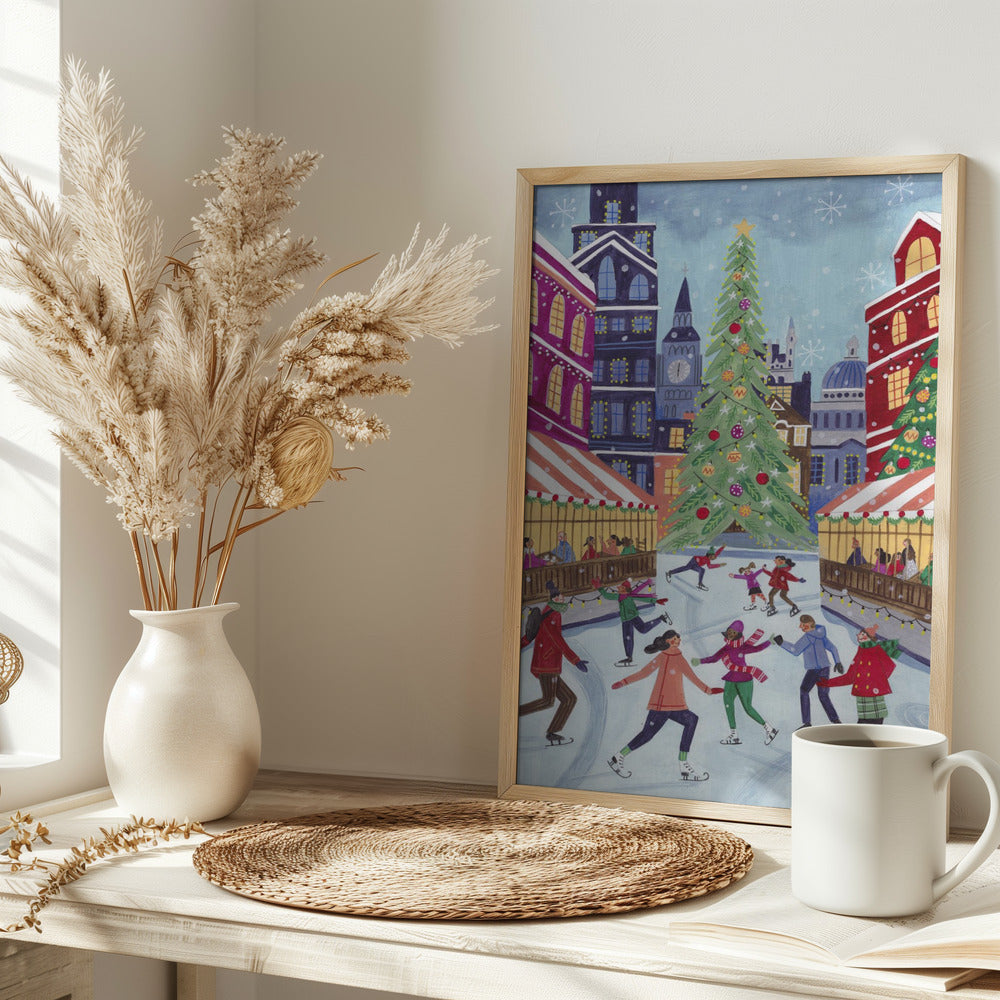 Skating in London Poster