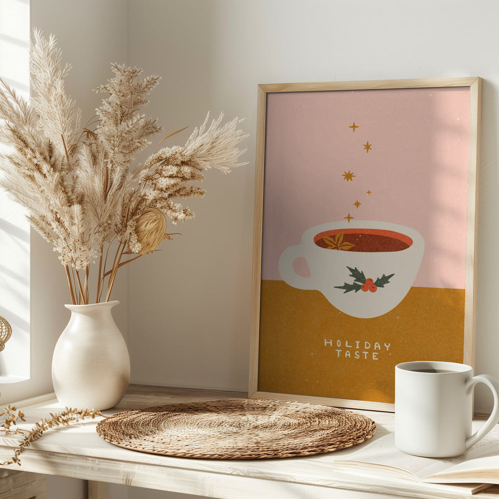 Mulled wine mug. Holiday Taste Poster