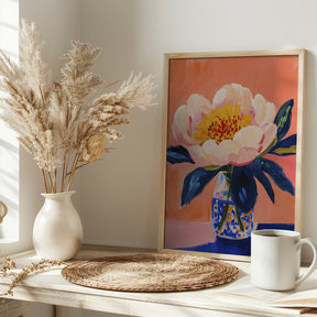 Blooming Peony Poster