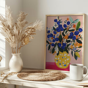 Blueberriesbouquet Poster