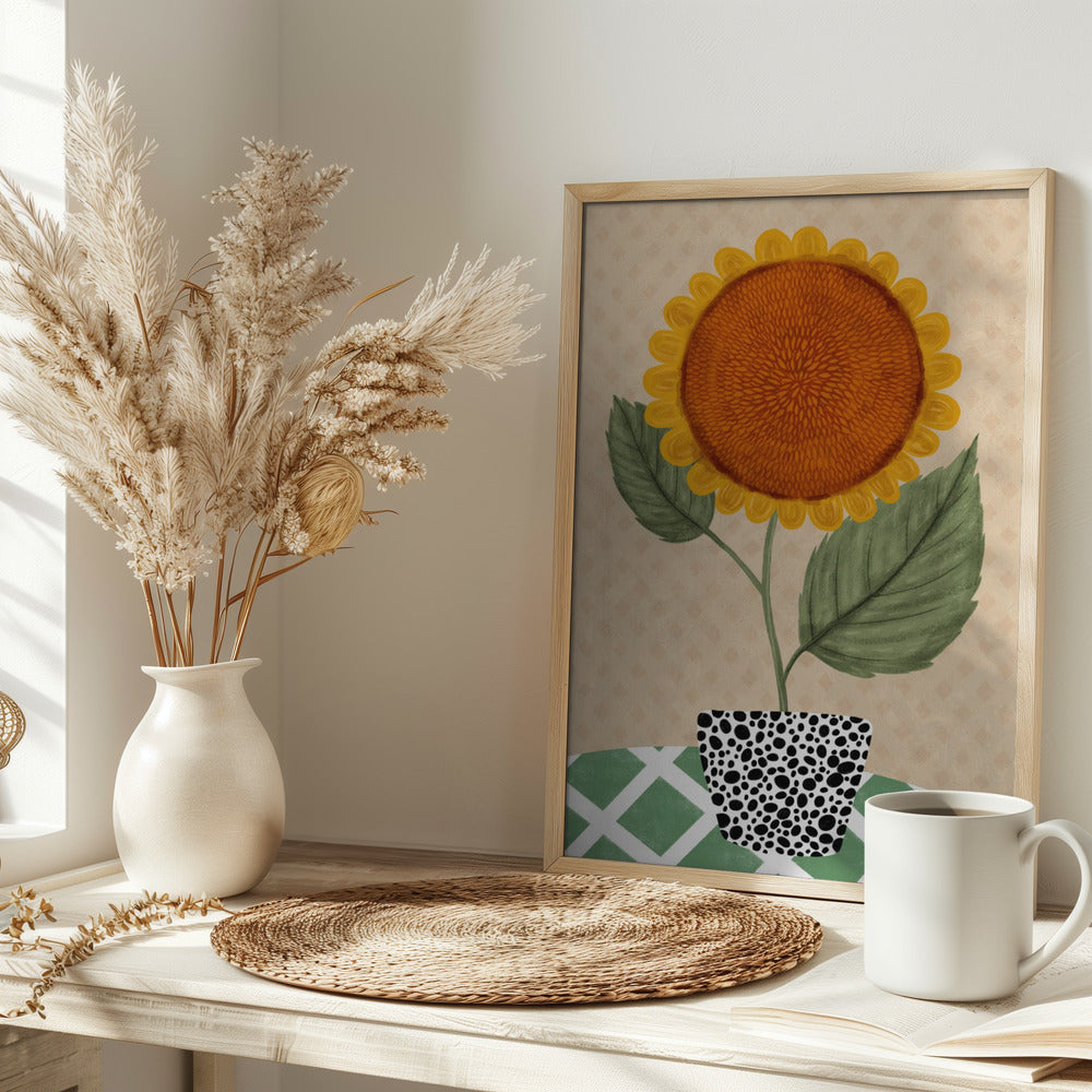 Sunflower Pot Poster