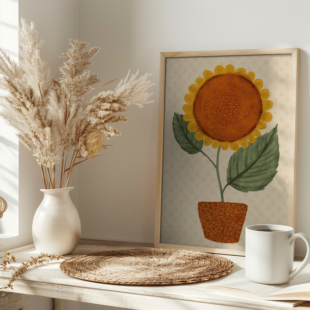 Sunflower Pot Poster