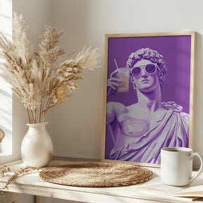 Greek Statue Cheers Poster