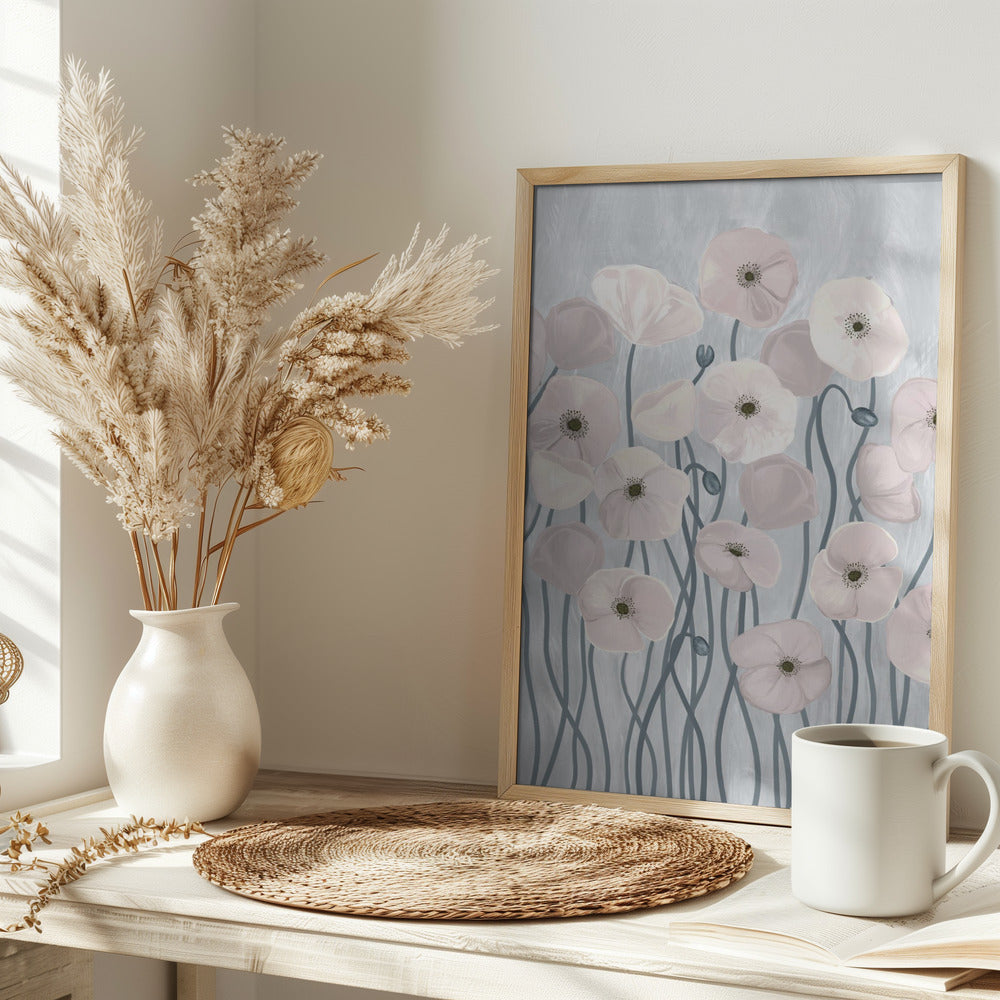 Light Poppies Poster