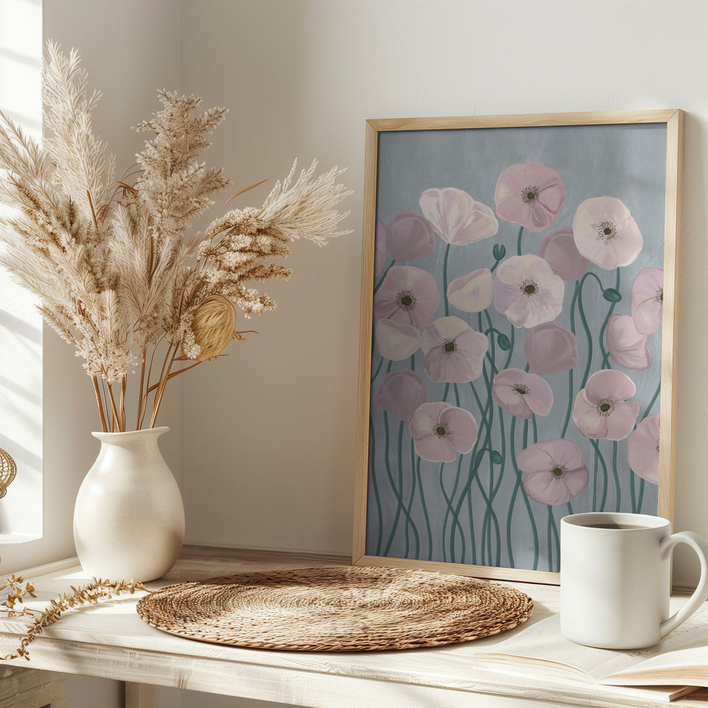 Light Poppies Poster