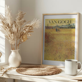 Wheat Field With View of Arles (1888) Poster